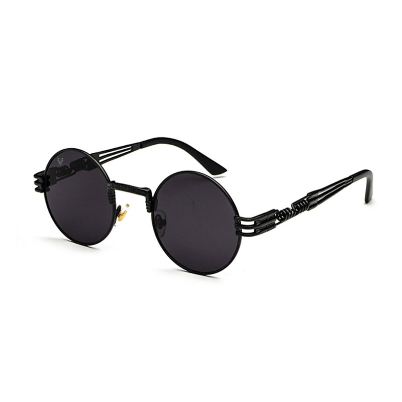 Solglasögon med svart glas och svart båge