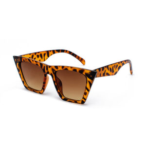 cat eye sunglasses leopard print