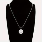 Bitcoin halsband silver