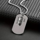 Dog tag halsband herr