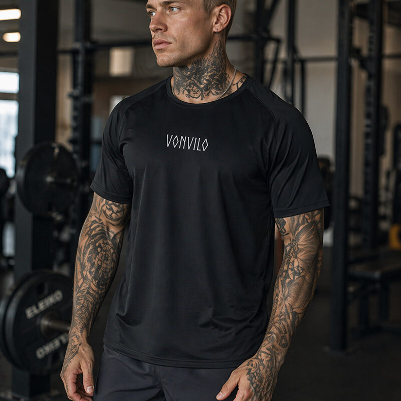 Vegvisir tränings t-shirt, en träningströja i svart